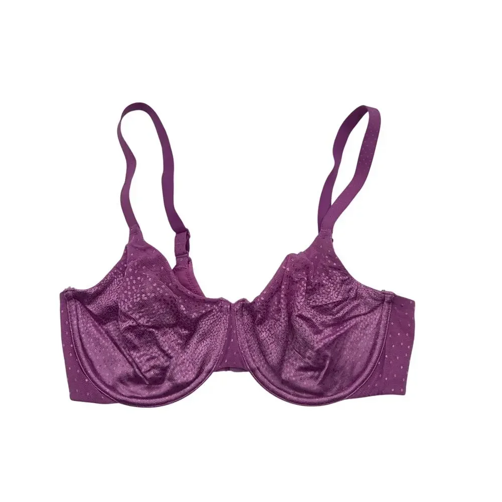 WACOAL 855303 BACK APPEAL SMOOTHING UNDERWIRE BRA PURPLE 34DD
